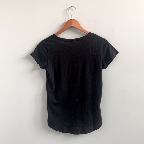 H&M Basic Black Short Sleeve Cotton T-Shirt - Picture 6 of 6